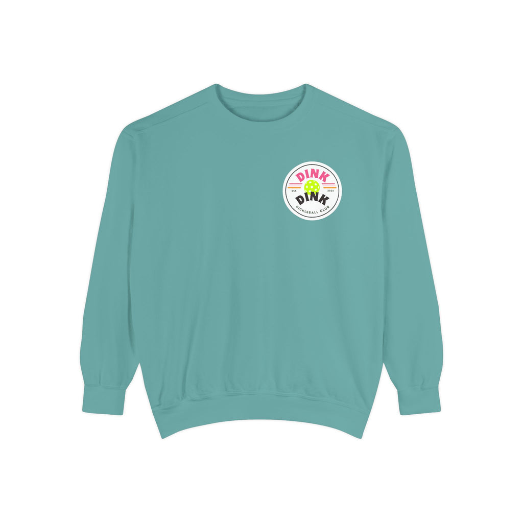 Sedona Courts Vintage Pickleball Sweatshirt — Dink Dink Social Club Scenic Back Print