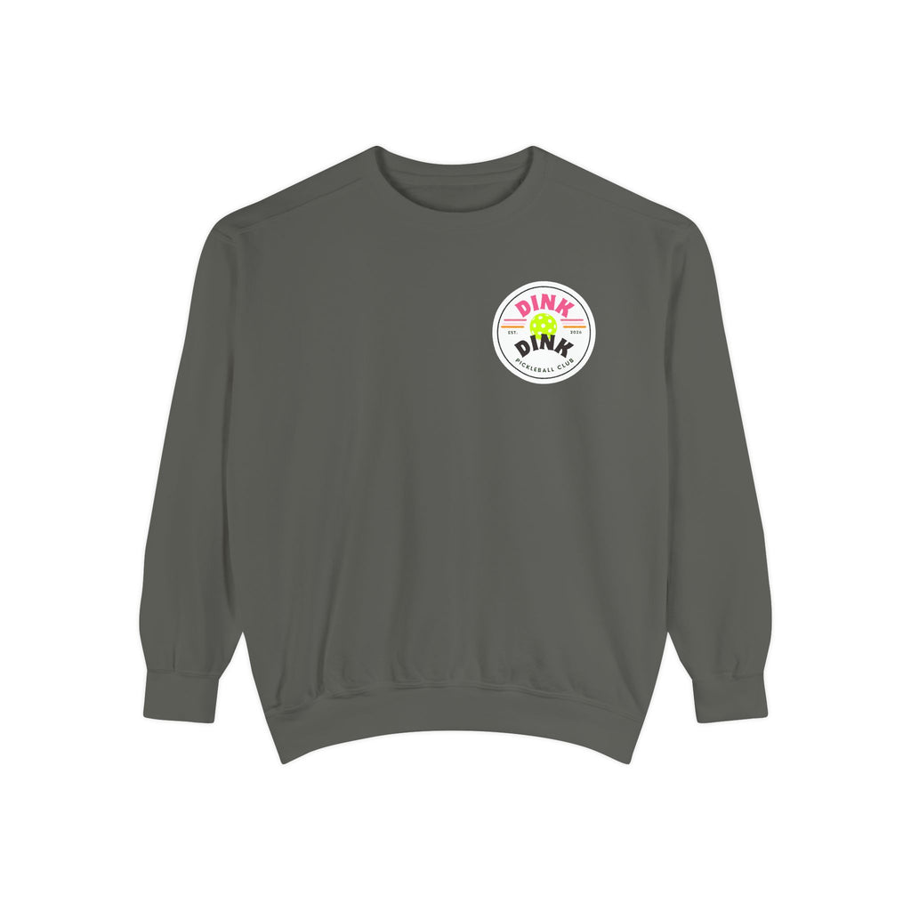 Sedona Courts Vintage Pickleball Sweatshirt — Dink Dink Social Club Scenic Back Print