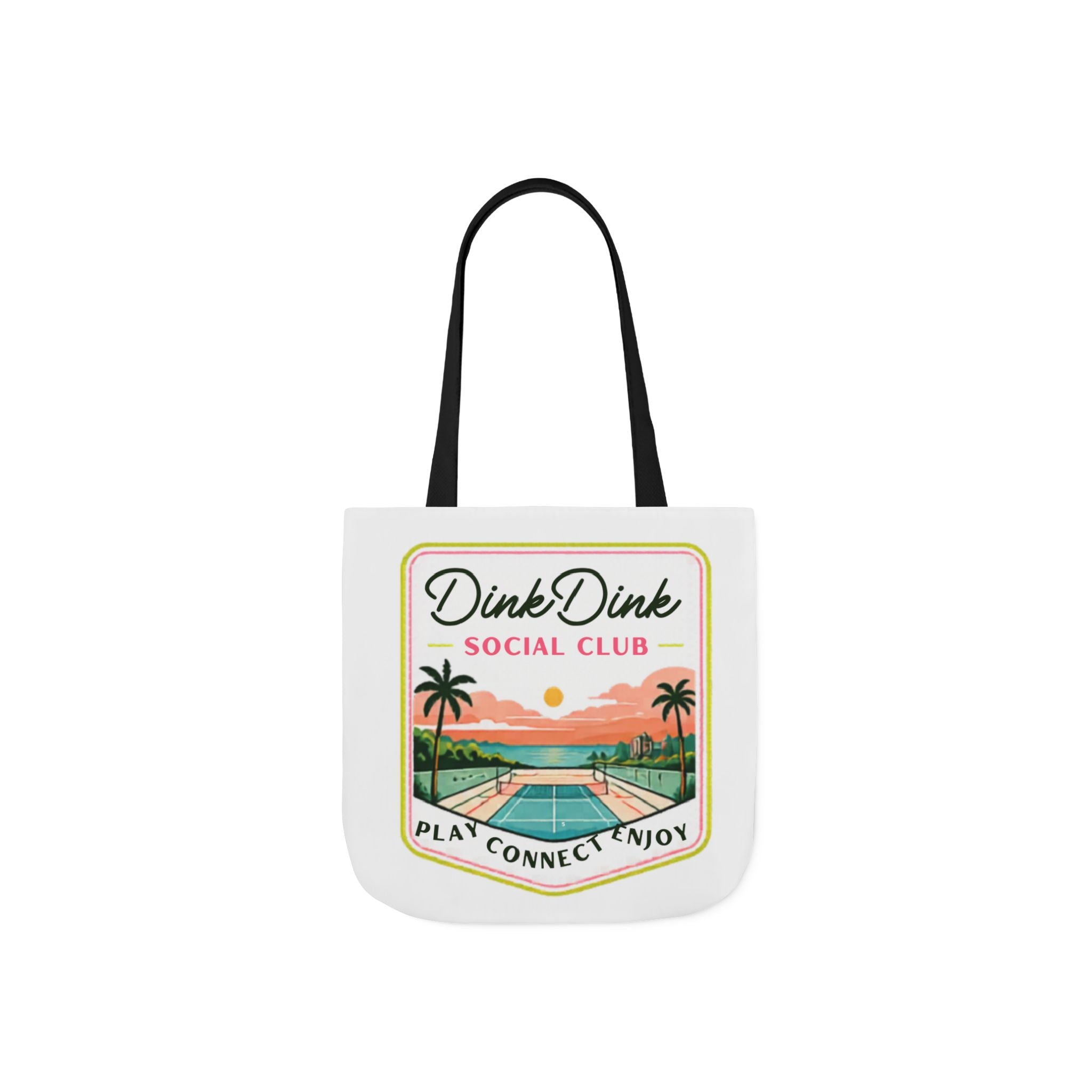 Tote Bag — "Dink Dink Social Club" Beach Tennis Tote | Play • Connect • Enjoy
