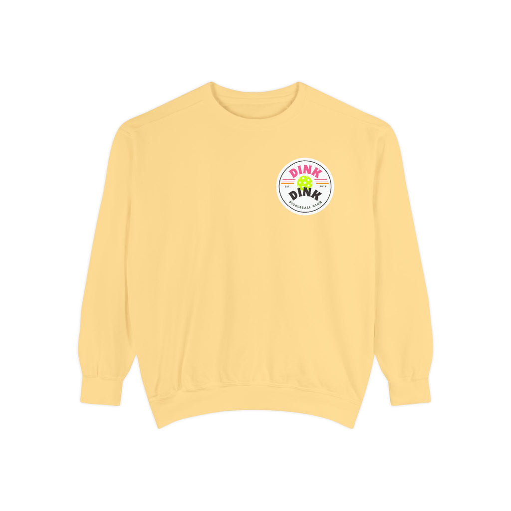 Sedona Courts Vintage Pickleball Sweatshirt — Dink Dink Social Club Scenic Back Print