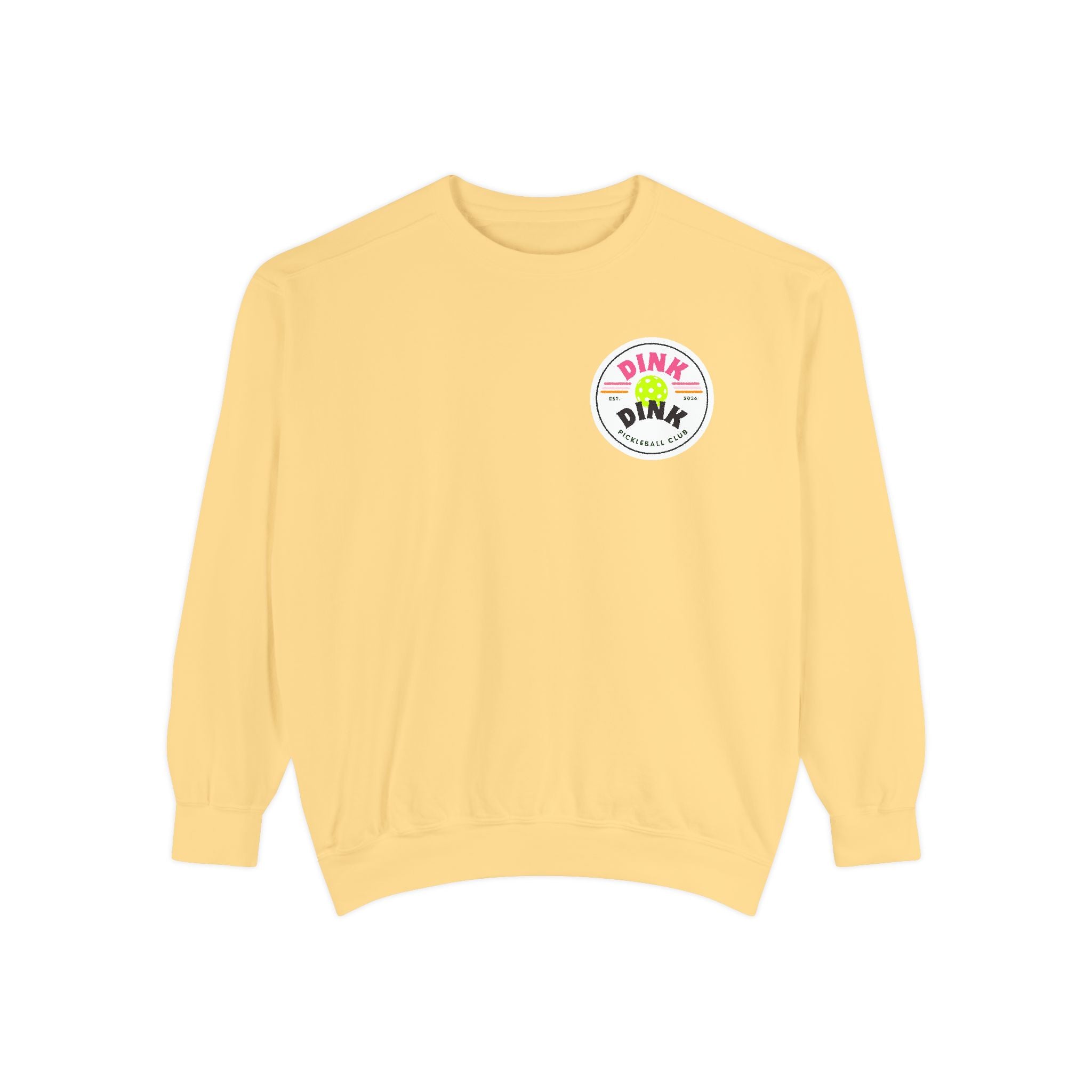 Sedona Courts Vintage Pickleball Sweatshirt — Dink Dink Social Club Scenic Back Print