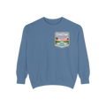 Coastal Courts Vintage Pickleball Sweatshirt — Dink Dink Social Club Scenic Back Print
