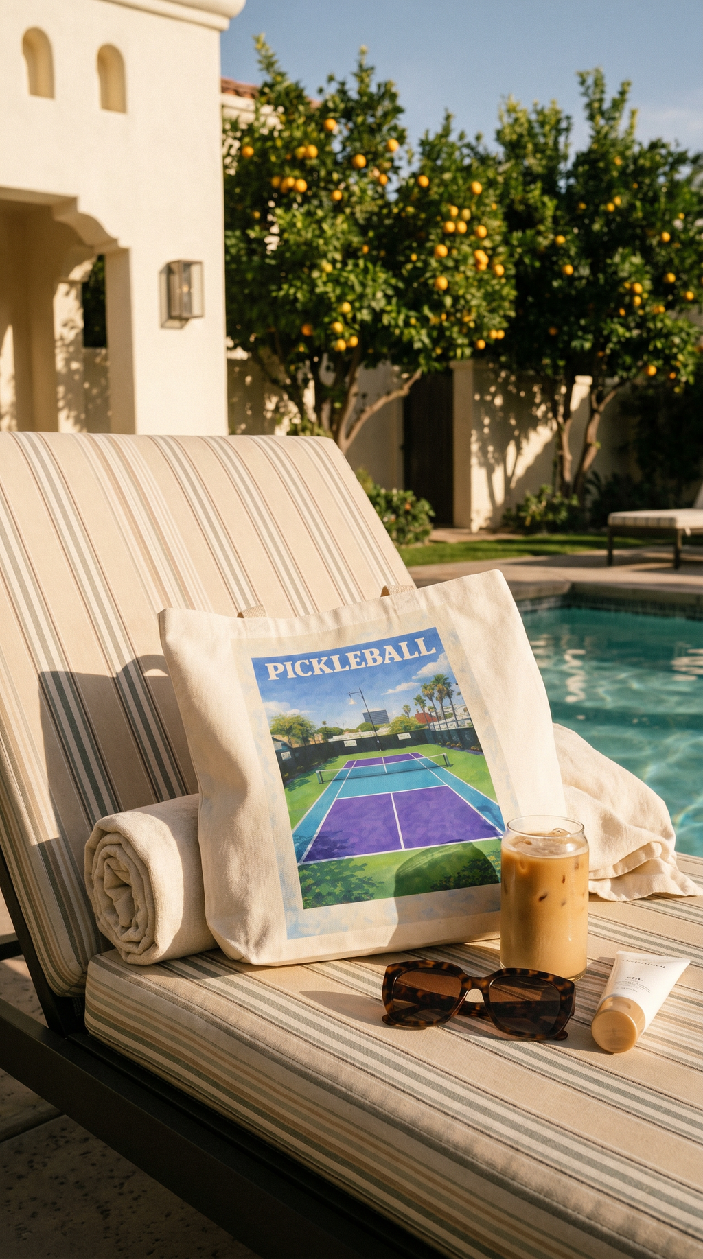 Sedona Pickleball Club Retro Poster Canvas Tote